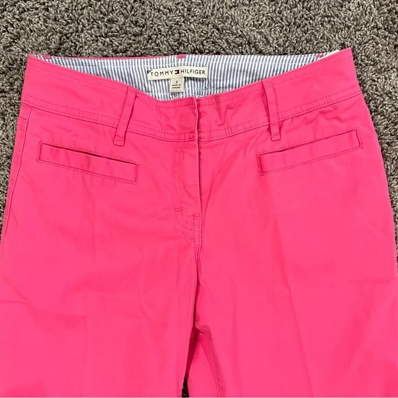 5/$25 Tommy Hilfiger hot pink trouser pants, size 2 - Picture 2 of 11